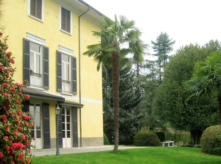 Gartenansicht der Villa Pestalozza